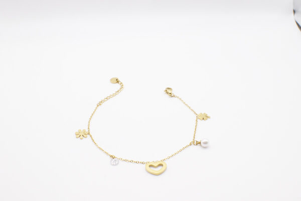 Bracelet Cœur et perle