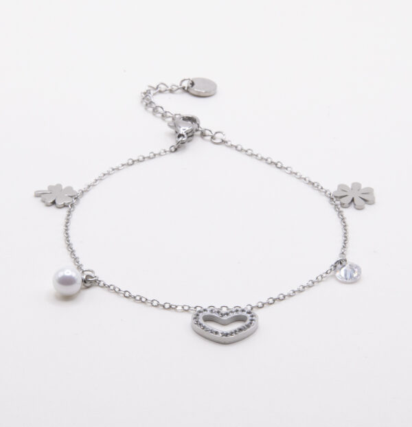Bracelet cœur et perle – Image 2